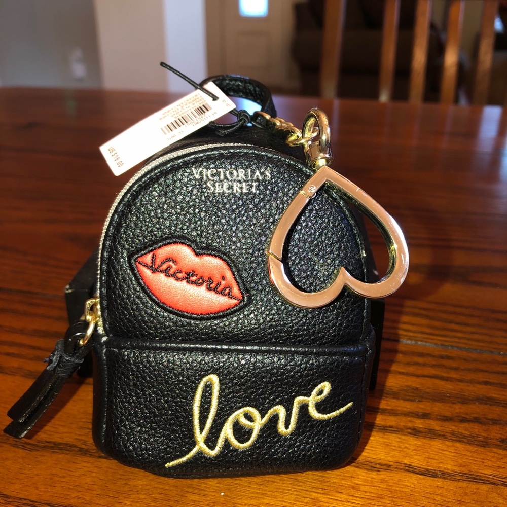 Victoria's Secret Embellished Backpack Keychain